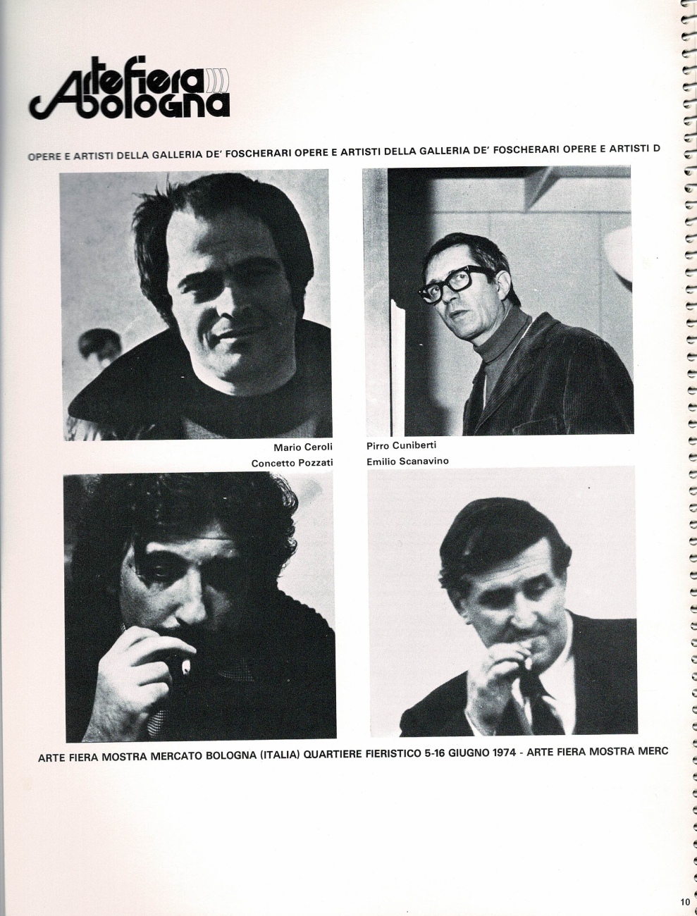 Catalogo Artefiera, 1974