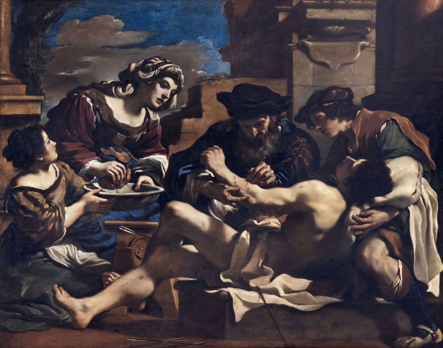 Guercino San Sebastiano curato da Irene 1619 Olio su tela, 179,5 x 225 cm Bologna, Pinacoteca Nazionale Su concessione del Ministero della Cultura – Musei Nazionali di Bologna