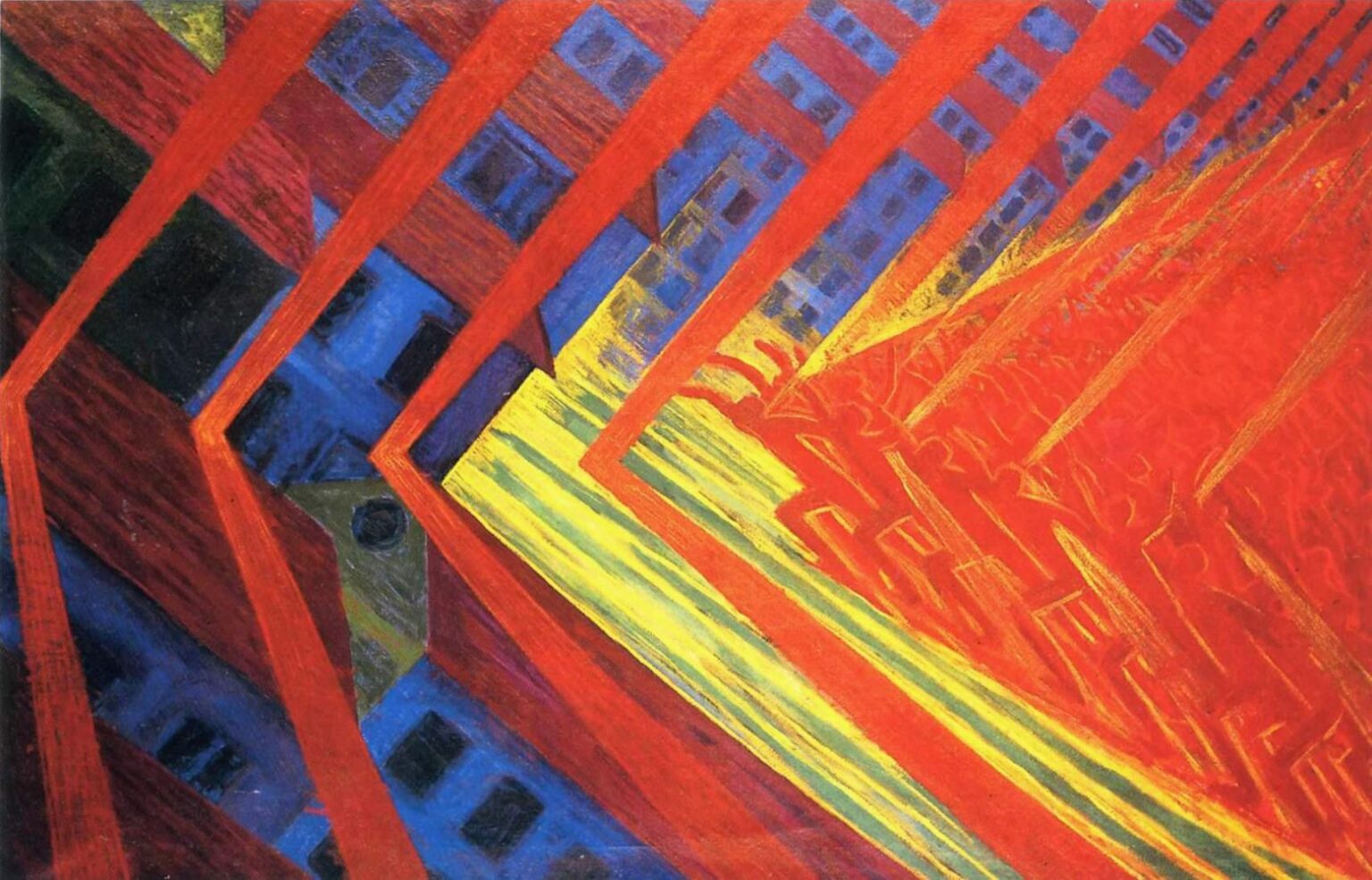 Luigi Russolo, La Rivolta, 1911