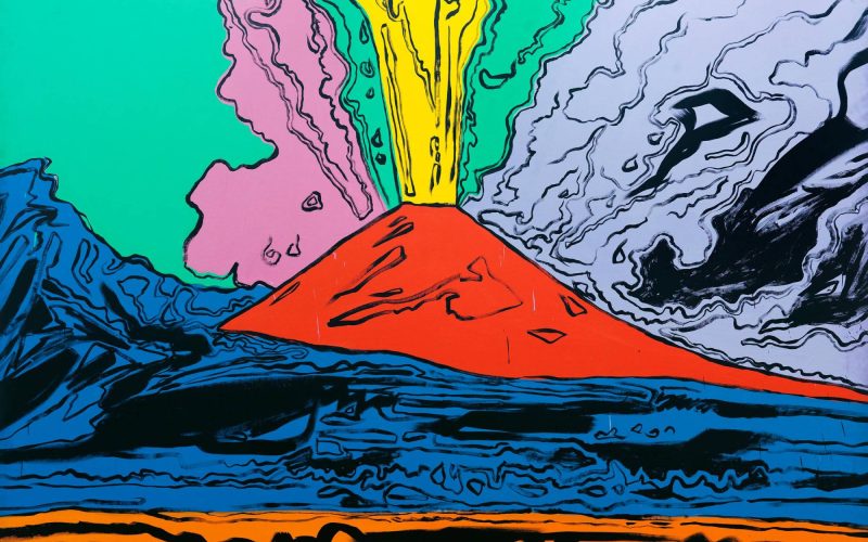 Andy Warhol, Vesuvius, 1985, serigrafia multicolor. acrilico su tela, Napoli, Museo e Real Bosco di Capodimonte, ph Luciano Romano