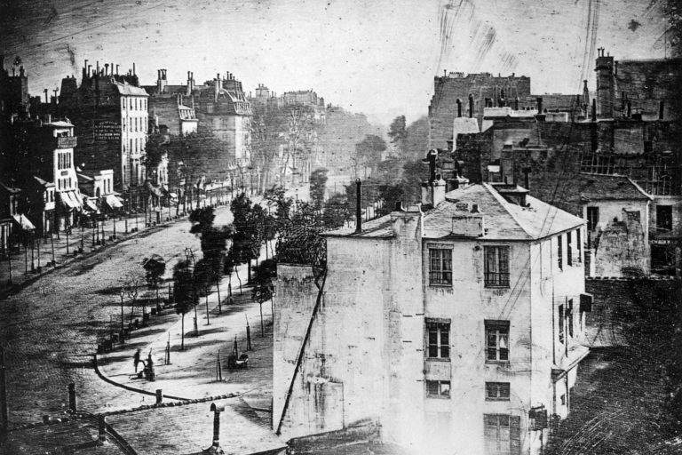 Louis Daguerre, París, Boulevard du Temple, en abril o mayo de 1838