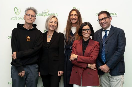 Luca Santiago Mora, Emanuela Zaietta, Cristina Del Bono, Bruna Roccasalva, Michele Gennuso. Ph. Credit Cristalfarma