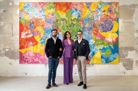 MEGA Art Fair - TEAM Mattia Pozzoni (sx), Marta Orsola Sironi,Mauro Mattei (dx)- ph. Emanuele Finardi - courtesy MEGA Art Fair (1)